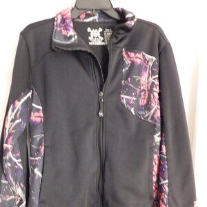 Moonshine Camo Muddy Girl Pink and Black Camo Jacket Size Small